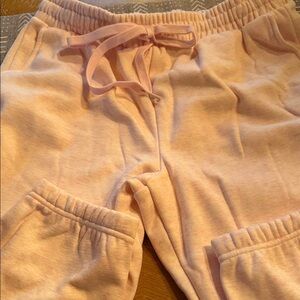 Fabletics Light Cream (Pinkish )Women’s Sweatpants Size L